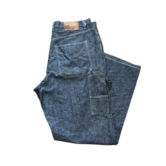 Vintage‎ MECCA Carpenter Jeans Mens Size 40 Wide Leg Baggy Loose - Picture 1 of 7